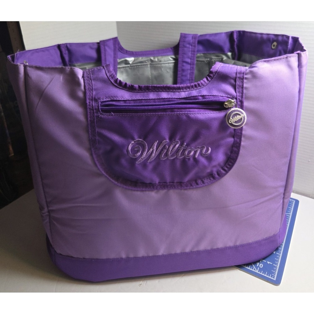 Carry-All Tote Bag Smart Decorator Preferred Wilton Grease Proof Material Purple